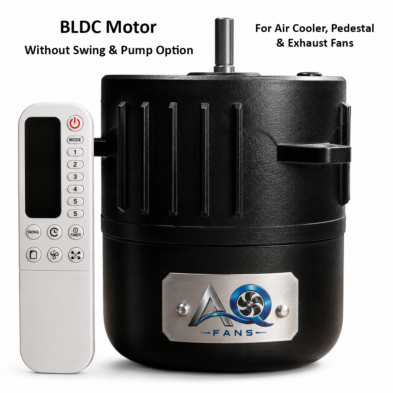 Multi-Purpose AC DC Cooler Motor 12V DC/220V AC Best for Lahori Cooler, Fancy Cooler, Pedestal & Exhaust Fan