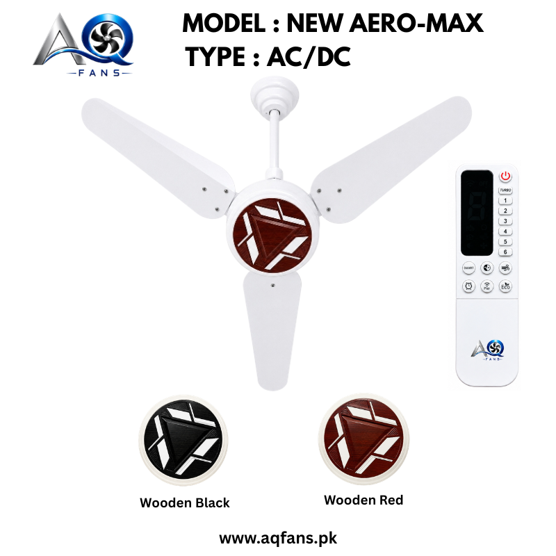 AQ AC DC Ceiling Fan 56 Inch with RF Remote Control Energy Saving Fans - New Aero-Max Model - Detail 1