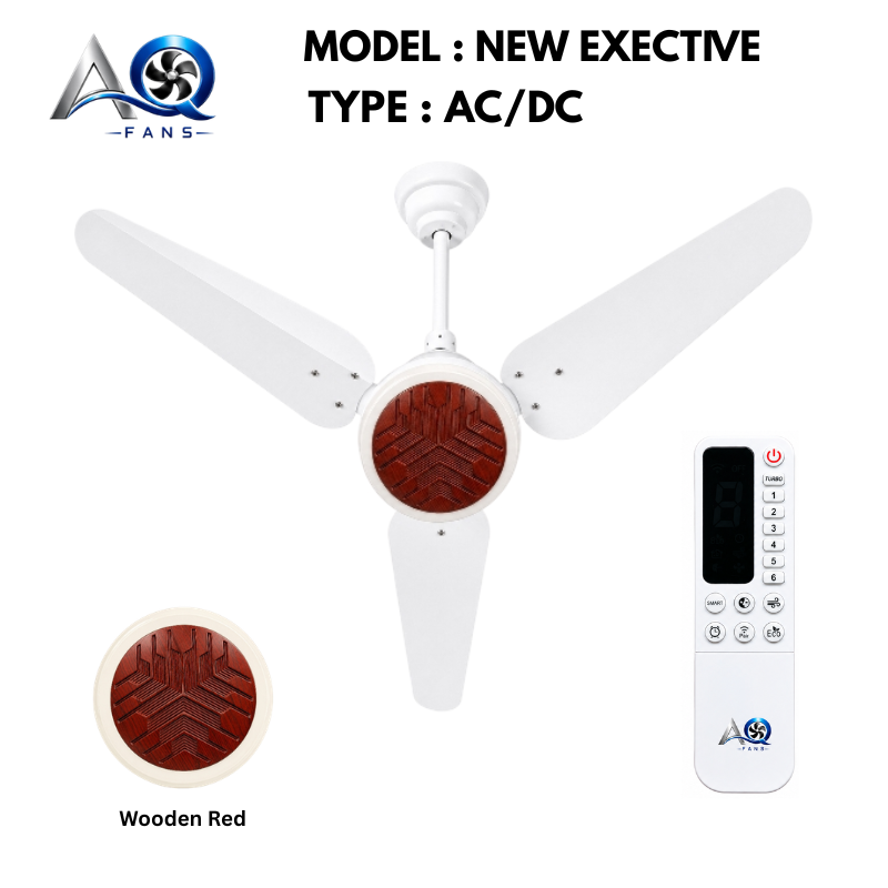 AQ AC DC Ceiling Fan 56 Inch with RF Remote Control Energy Saving Fans - New Exective Model - Detail 1