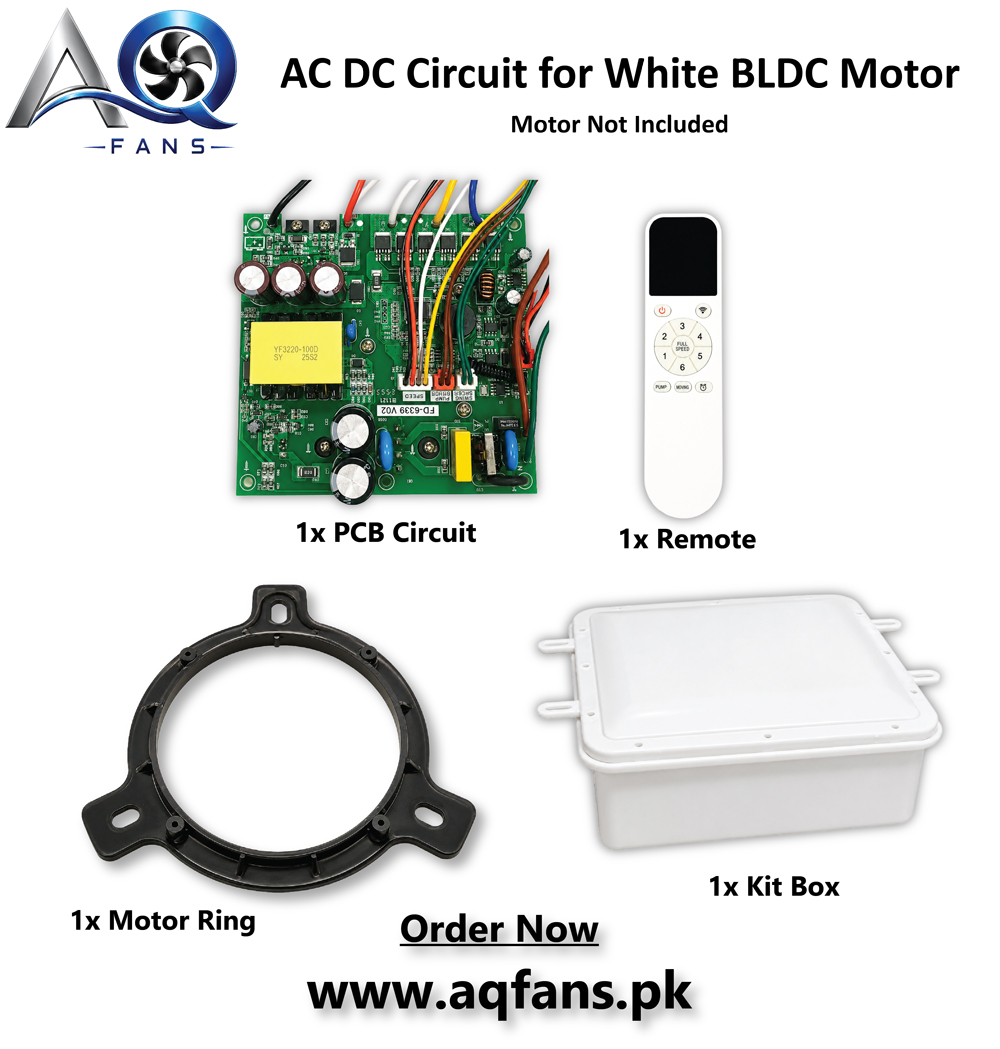 AC DC Circuit for White BLDC Motor with Box and Ring